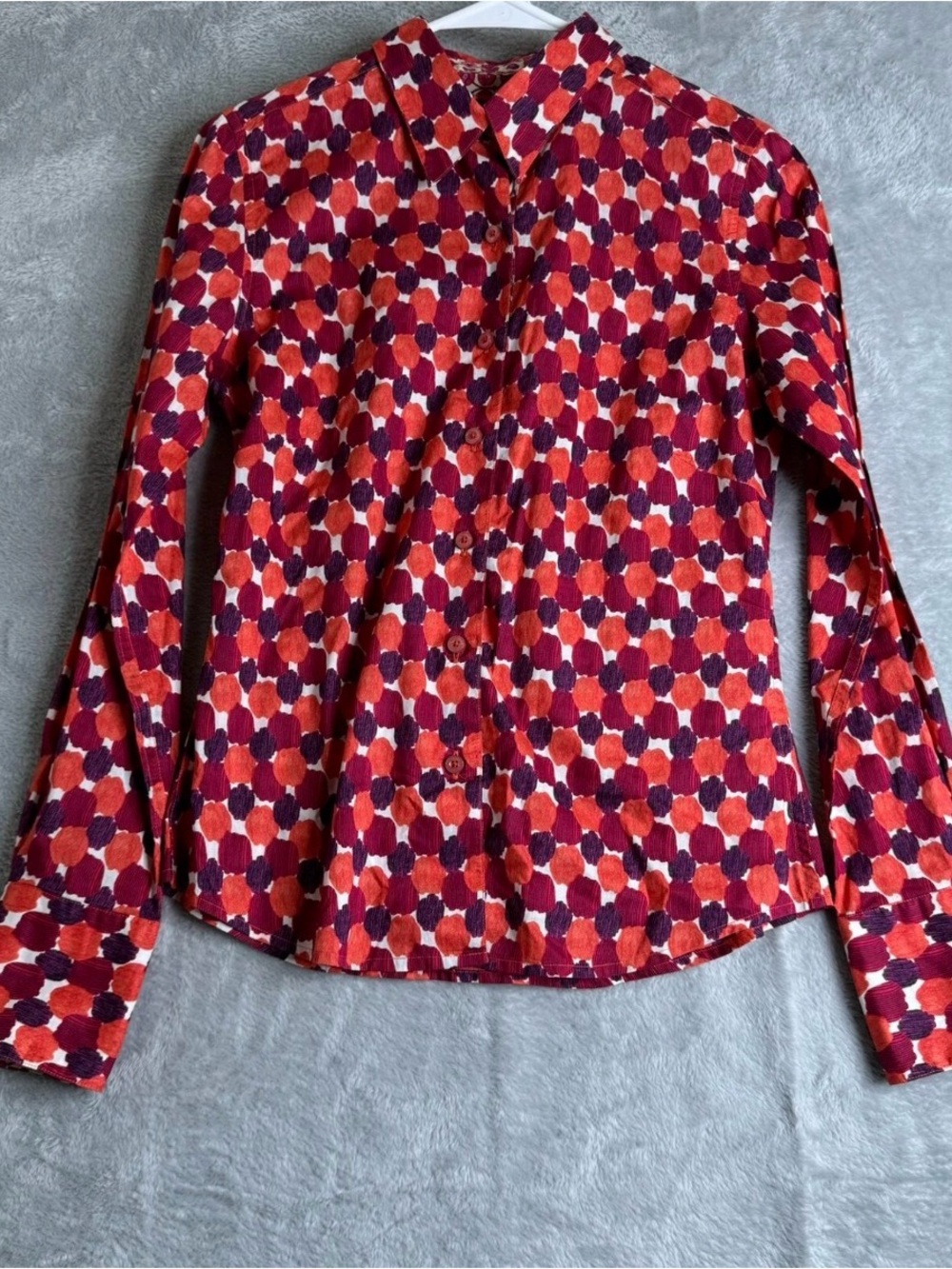Robert Graham Red & Purple Geo Dot Button-Down Shirt